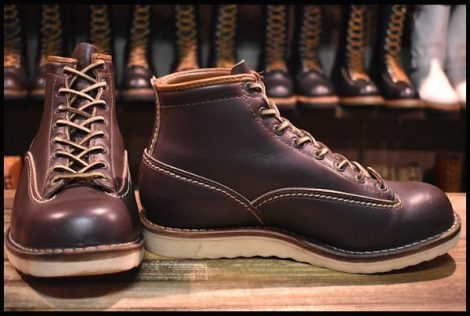 【7.5EE 良品 04年】WESCO ウエスコ カスタムジョブマスターLTT ブラウン 茶 6インチハイト 編み上げ レザーライニング ブーツ HOPESMORE