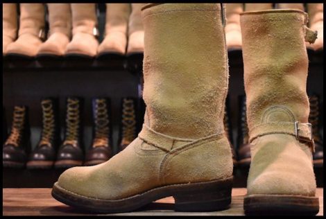 【UK8 良品】VIBERG ヴァイバー 83 エンジニア スエード ラフアウト ビブラム700ダブルミッド ベージュ ブーツ HOPESMORE