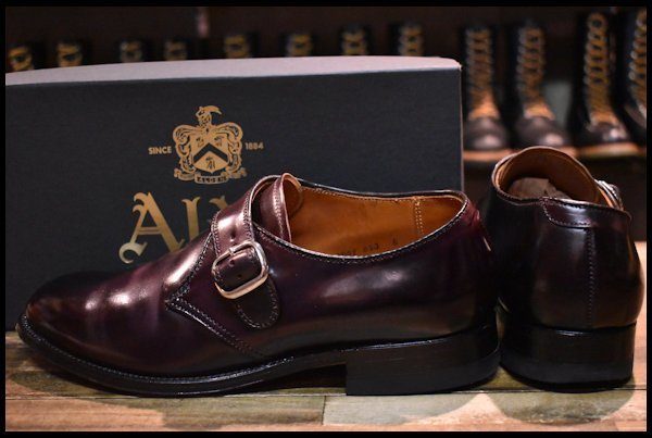 8D 箱付 良品】ALDEN オールデン 1878 モンクストラップ MONK STRAP