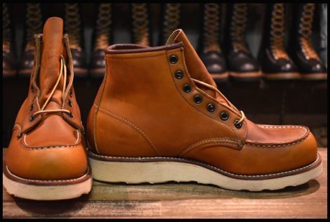 【8.5D DEAD サイド羽タグ 98年】レッドウィング 875 アイリッシュセッター 茶 オロイジナル モックトゥ ブーツ redwing HOPESMORE
