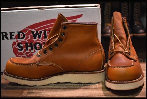 【8.5D DEAD サイド羽タグ 98年】レッドウィング 875 アイリッシュセッター 茶 オロイジナル モックトゥ ブーツ redwing HOPESMORE