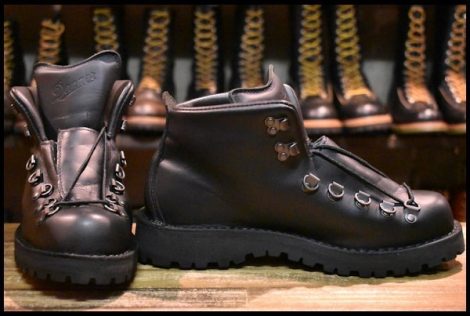 【7.5EE 箱付 DEAD 白タグ】Danner ダナー マウンテンライトブラック 31520X 黒 ゴアテックス GORE-TEX 編み上げ ブーツ HOPESMORE