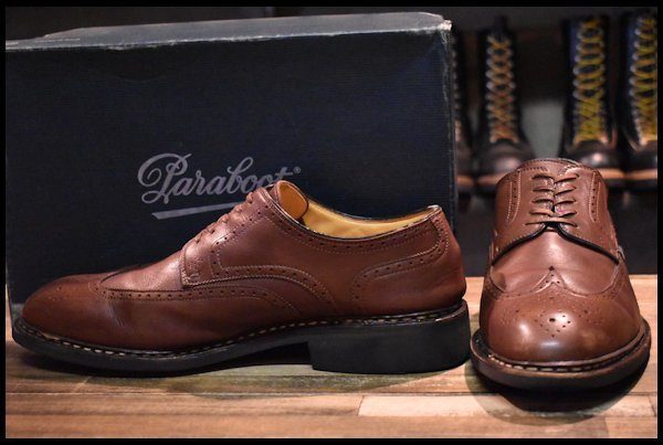 Paraboot パラブーツ ウィングチップ 革靴 ビジネスシューズ ブラウン