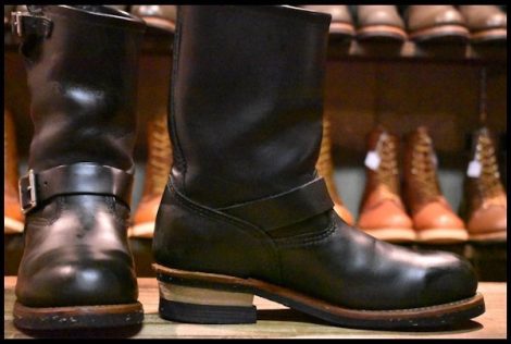 【8.5D 箱付 良品 08年】レッドウィング 2268 エンジニア 黒 ブラッククローム スチールトゥ ブーツ redwing HOPESMORE