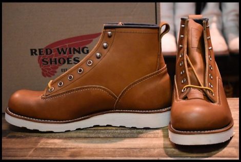 【8.5D 箱付 未使用 15年】レッドウィング 2904 ラインマン 茶 ブラウン オロイジナル LTT レースアップ ブーツ redwing HOPESMORE