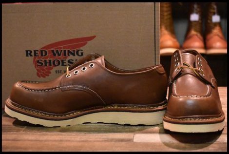 【7D 未使用 12年】レッドウィング 8109 オックスフォード マホガニーオロイジナル モックトゥ レースアップ 短靴 redwing HOPESMORE