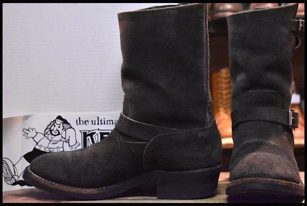 9.5E 箱付 良品】 KEYSTONE キーストーン BIKER BOOTS バイカーブーツ