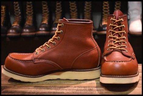 【7.5D 良品 犬タグ 98年】レッドウィング 8875 アイリッシュセッター 赤茶 オロラセット モック 編み上げ ブーツ redwing HOPESMORE