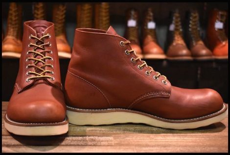 【9D 良品 10年】レッドウィング 8166 アイリッシュセッター 赤茶 オロラセット プレーントゥ 編み上げ ブーツ redwing HOPESMORE