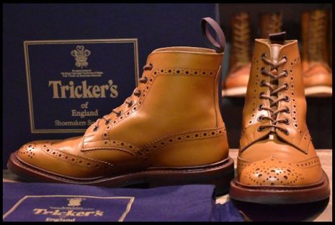 UK6.5 美品】Tricker's トリッカーズ M2508 カントリーブーツ エイコン