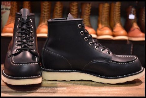 【8.5E 美品 06年】レッドウィング 8130 アイリッシュセッター 黒 ブラッククローム モックトゥ 編み上げ ブーツ 8179 redwing HOPESMORE