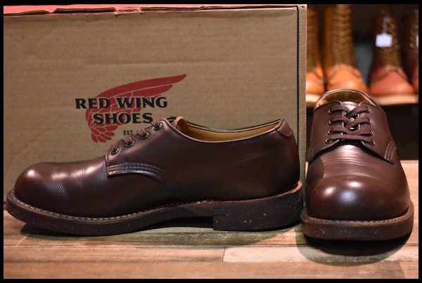 【7.5D 箱付 良品 17年】レッドウィング 8050 フォアマン オックスフォード チョコレート クローム ローカット ブーツ redwing  HOPESMORE