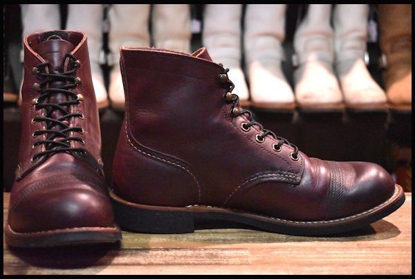 【8D 良品 17年】レッドウィング 8119 アイアンレンジャー オックスブラッドメサ キャップトゥ アイアンレンジ ブーツ redwing  HOPESMORE