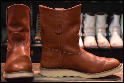 【8E 良品 12年】レッドウィング 8866 ペコス 赤茶 オロラセット プルオン クッションソール ブーツ redwing pecos HOPESMORE