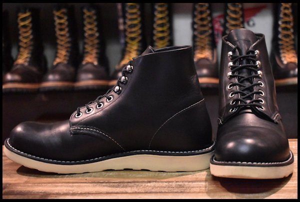 RED WING レッドウイング 8165 プレーントゥ ブーツ8.5EE/黒-