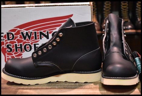 【6.5D 箱付 DEAD 犬タグ 98年】レッドウィング 8165 アイリッシュセッター 黒 ブラッククローム プレーントゥ ブーツ redwing HOPESMORE