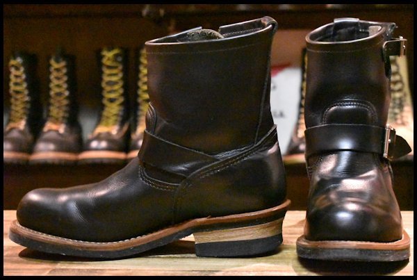 REDWINGレッドウイング 2976 7.5Dショートエンジニアブーツブラック