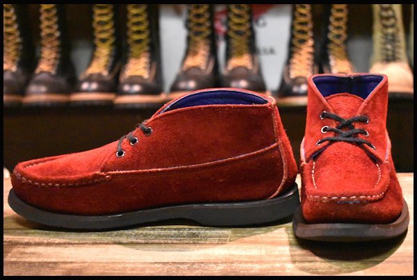 8E 良品】RUSSELL MOCCASIN ラッセルモカシン スエード クレーチャッカ