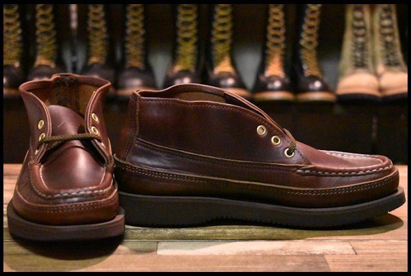 【7.5E 箱付 未使用】RUSSELL MOCCASIN ラッセルモカシン スポーティングクレーチャッカ 200-27W タン クロムエクセル  ブーツ HOPESMORE