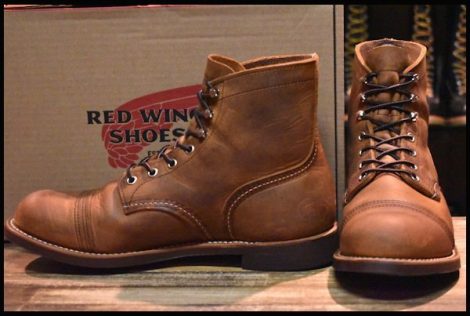 【9D 箱付 美品 21年】レッドウィング 8085 アイアンレンジャー 茶 ブラウン カッパーラフ＆タフ アイアンレンジ ブーツ redwing HOPESMORE