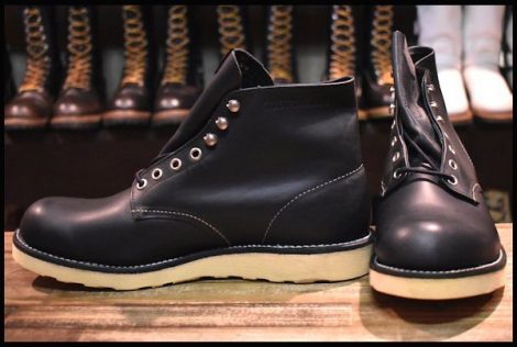 【9D DEAD STUSSY別注 04年】レッドウィング 8165 アイリッシュセッター ブーツ ブラック クローム プレーントゥ HOPESMORE