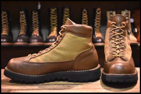 【8.5EE 良品 白タグ】Danner ダナーライト 30420X 茶 ブラウン カーキ ゴアテックス GORE-TEX 編み上げ ハイキング ブーツ HOPESMORE