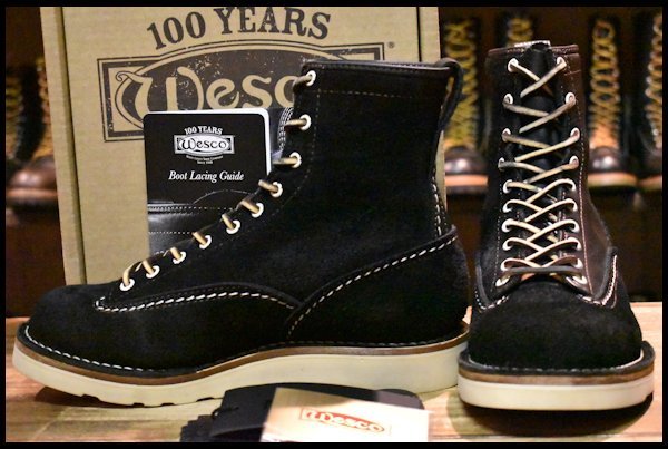 【9E 箱付 美品 ネイバーフッド別注 19年】WESCO ウエスコ カスタムジョブマスターLTT 2FACE/CL-BOOTS 黒 ブーツ  HOPESMORE