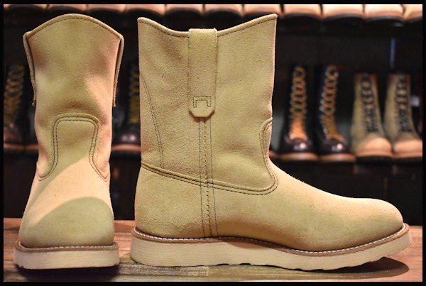 【8E 美品 17年】レッドウィング 8168 スエード ペコス ホーソーン アビレーン ラフアウト ベージュ ブーツ redwing pecos  HOPESMORE