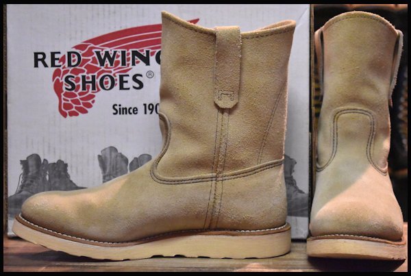 【8E 良品 08年】レッドウィング 8168 スエード ペコス ホーソーンアビレーンラフアウト プルオン ブーツ redwing pecos  HOPESMORE