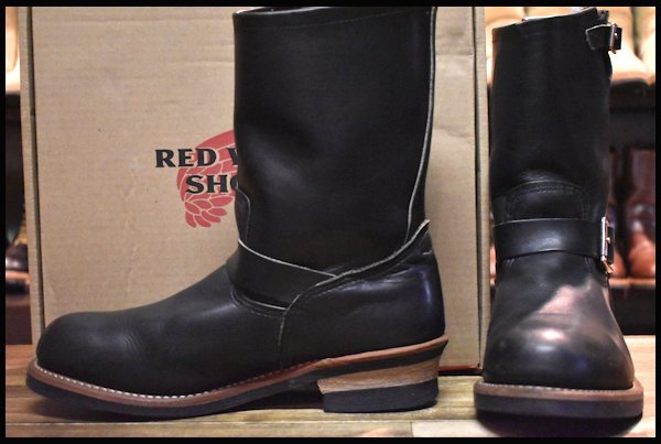 【9.5D 箱付 良品 12年】レッドウィング 9085 エンジニア 黒 ブラックハーネス スチールトゥ ブーツ redwing 2268  HOPESMORE