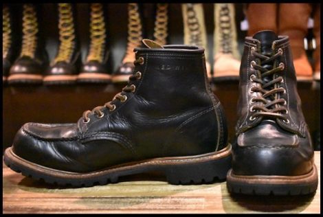 【9E 良品 19年】レッドウィング 9878 ビブラム アイリッシュセッター ブラック クローンダイク モックトゥ ブーツ redwing HOPESMORE
