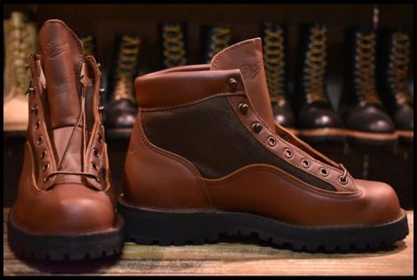 【8EE 箱付 DEAD 白タグ】Danner ダナーライト セダーレインボー 12040X ブラウン 茶 GORE-TEX ゴアテックス 編み上げ ブーツ HOPESMORE