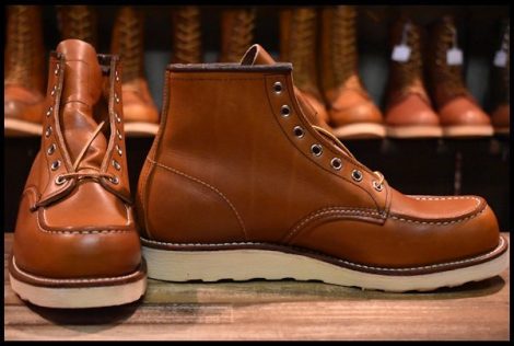 【9D 箱付 未使用 19年】レッドウィング 875 アイリッシュセッター 茶 オロレガシー モックトゥ レースアップ ブーツ redwing HOPESMORE