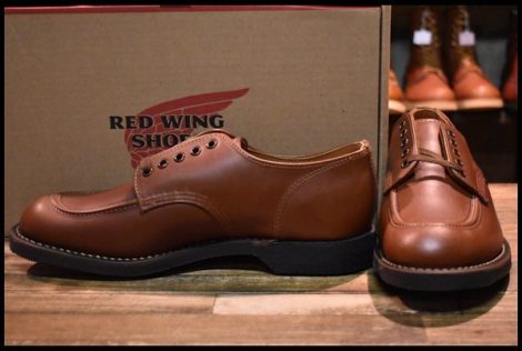 【8D 箱付 未使用 18年】レッドウィング 8071 1930’s スポーツ オックスフォード シガーリタン 茶 モック 短靴 ブーツ redwing HOPESMORE