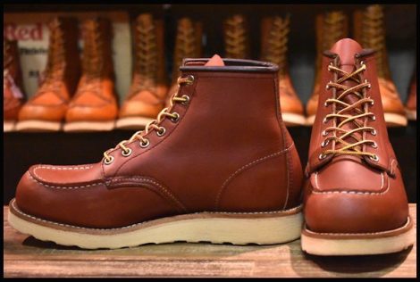 【7E 美品 10年】レッドウィング 8875 アイリッシュセッター 赤茶 オロラセット モックトゥ 編み上げ ブーツ redwing HOPESMORE