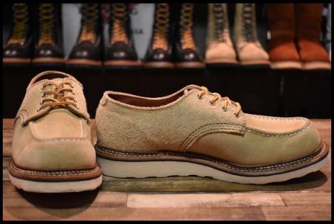 【8D 良品 14年】レッドウィング 8097 スエード オックスフォード ラフアウト モックトゥ 短靴 ローカット ブーツ redwing HOPESMORE