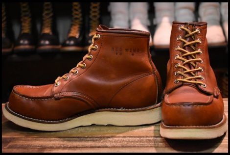 【7E 良品 旧犬タグ 88年10月刻印】レッドウィング 875 アイリッシュセッター オロラセット 茶 ブーツ redwing ビンテージ HOPESMORE
