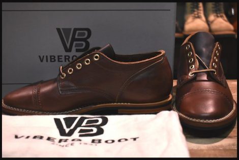 【US7.5 箱付 未使用】VIBERG ヴァイバー 145 オックスフォード ブラウン クロムエクセル 茶 短靴 シューズ ブーツ ヴィバーグ HOPESMORE