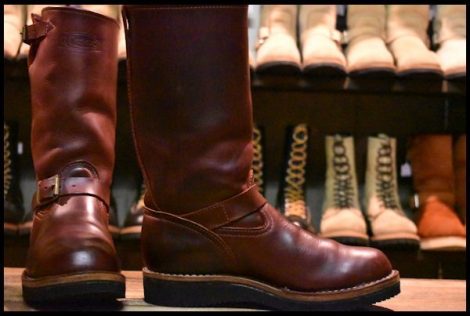 【6.5D 良品 14年】WESCO ウエスコ カスタムボス 11インチハイト バーガンディ ビブラム2021シングル エンジニア ブーツ BOSS HOPESMORE
