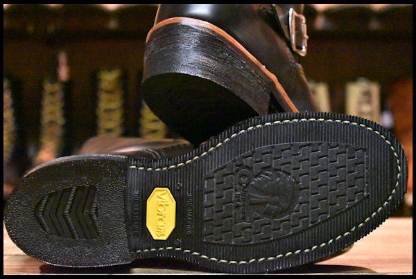 【6E 未使用 黒タグ】Chippewa チペワ 99953 エンジニア ブラックコードバン 黒 スチールトゥ 11インチハイト ブーツ  HOPESMORE