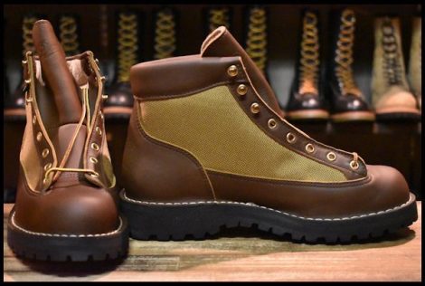 【8.5EE 箱付 DEAD 白タグ】Danner ダナーライト 30420X 茶 ブラウン ゴアテックス GORE-TEX 編み上げ レースアップ ブーツ HOPESMORE