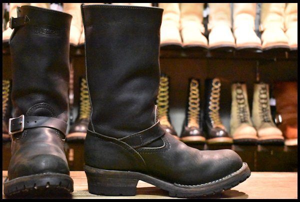 8.5E 良品 12年】WESCO ウエスコ ボス 黒 ブラック エンジニア 11