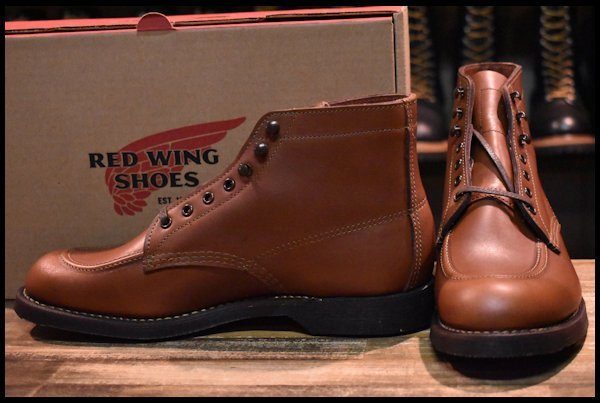 【8D 箱付 未使用 19年】レッドウィング 8076 スポーツ ブーツ ブラウン 茶 シガーリタン 1930S sportsboot redwing  HOPESMORE