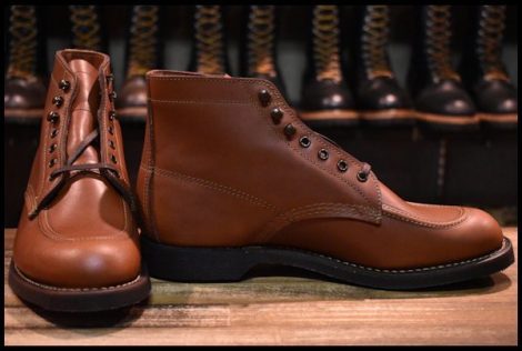 【8D 箱付 未使用 19年】レッドウィング 8076 スポーツ ブーツ ブラウン 茶 シガーリタン 1930S sportsboot redwing HOPESMORE