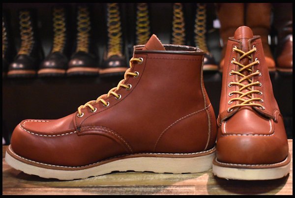 【9E 美品 16年】レッドウィング 8875 アイリッシュセッター 赤茶 オロラセット モックトゥ レースアップ ブーツ redwing  HOPESMORE