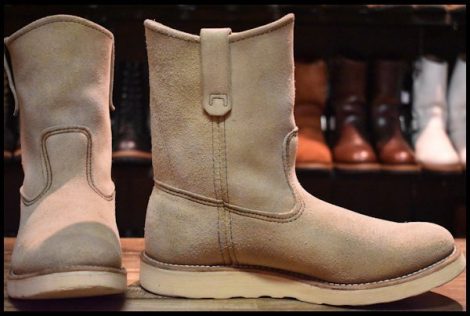【8.5E 良品 08年】レッドウィング 8168 スエード ペコス ホーソーン アビレーン ラフアウト プルオン ブーツ redwing pecos HOPESMORE