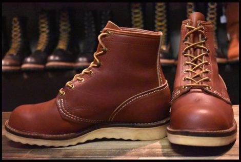 【7E 良品 旧ロゴ 96年】WESCO ウエスコ カスタムジョブマスター レッドウッド 赤茶 ビブラム4014シングル レースアップ ブーツ HOPESMORE