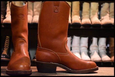 【8.5E DEAD 旧ロゴ 95年】WESCO ウエスコ カスタムウエスタンボス ブーツ 赤茶 レッドウッド ダブルレザーソール HOPESMORE