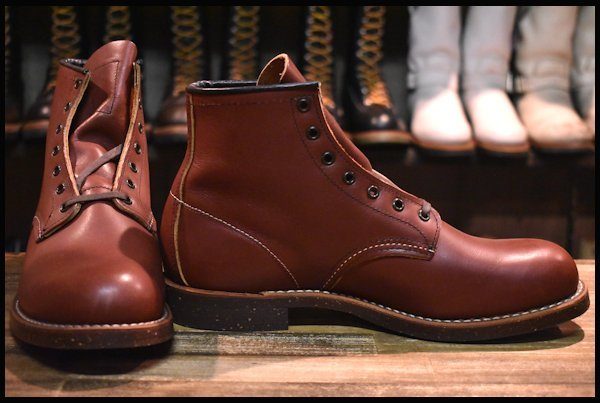 【8.5D 箱付 未使用 15年】レッドウィング 2961 ブラックスミス 茶 ブラウン レースアップ プレーントゥ ブーツ redwing  HOPESMORE