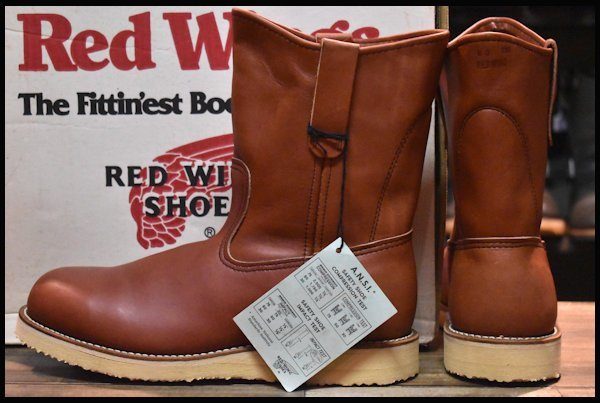 【8D 箱付 DEAD PT83 90年】レッドウィング 2276 スチール入り ペコス 赤茶 オロラセット プルオン ブーツ redwing  pecos HOPESMORE